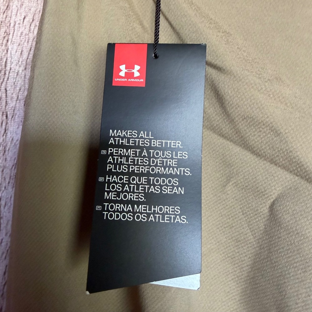 Under Armour Straight Fit Performance Pants Khaki Golf Travel Waist 34 NWT - Picture 7 of 10